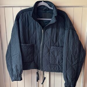 Blank NYC Dark Quilted Utility Jacket
